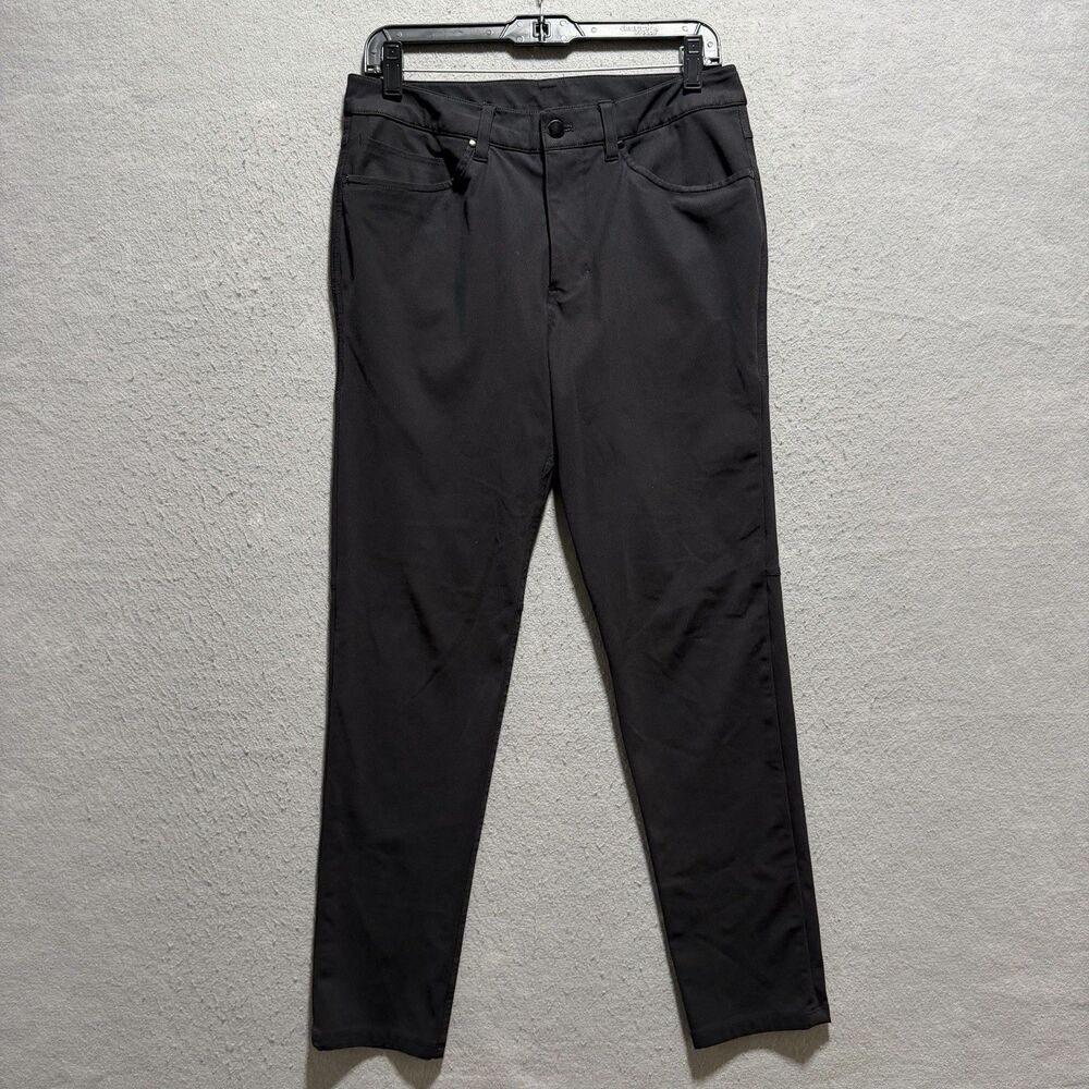 Lululemon Men's ABC Pant Sz 30 Black Slim Fit Warpstreme Athleisure Pockets